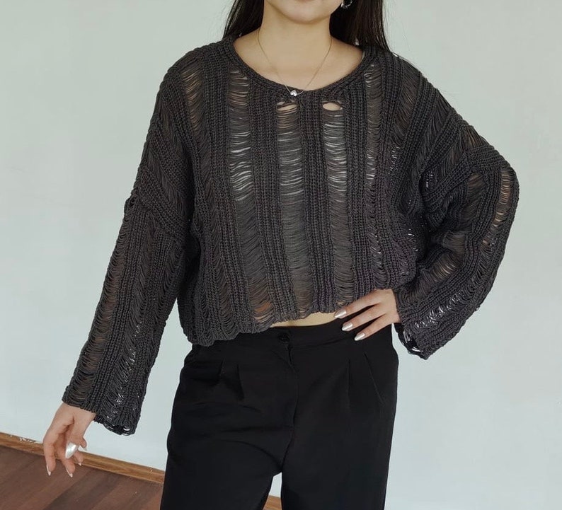 Organic Knitwear Crop Top zdjęcie 4