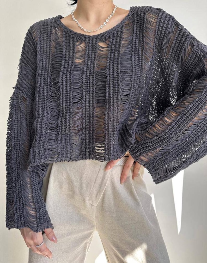 Organic Knitwear Crop Top zdjęcie 2