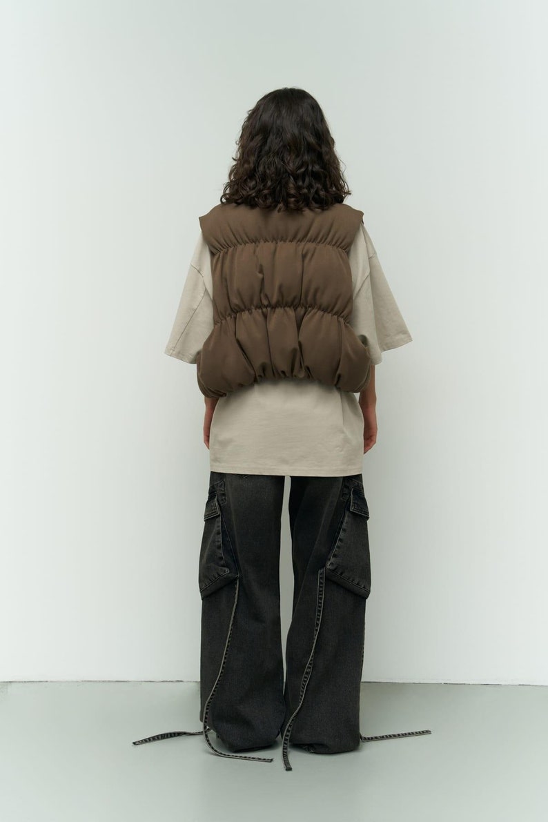 Cotton Fiber Filled Inflatable Warm Vest zdjęcie 6