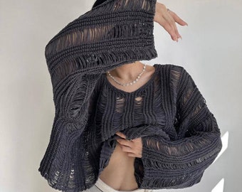 Organic Knitwear Crop Top