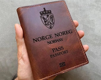 Passport cover Norway Universal, passport cover, personalized passport cover, holiday 2024, Euro 24, gifts for travel