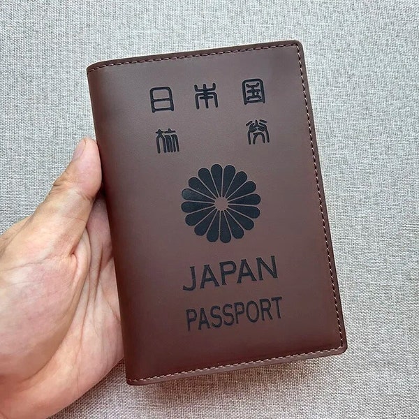 Japan Passport Cover Holder, Travel Wallet Case, Passport Organizer, Holder Travel Gift, Document Holder