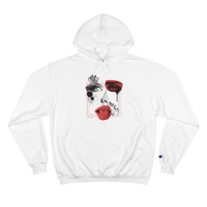 Pretty When I Cry Graphic Champion Brand Hoodie Sweatshirt