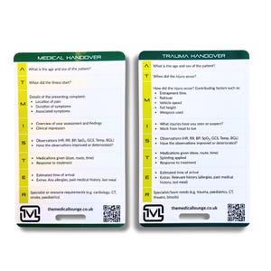 Atmist Reference Card | Clinical Handover Guide | Pocket-Size Learning Aid For Paramedics, Nurses & Students