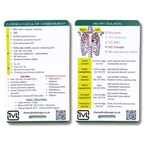 Tarjeta de referencia para la evaluación cardiovascular