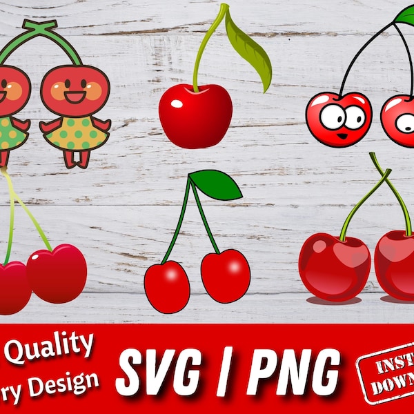 Cute Cherry Svg File, Summer Fruits, Cherry Clipart, Cut file, Cutting, Cricut, Fruits Svg Png, Silhouette, Vector Art, Instant download Cute Cherry Svg File, Summer Fruits, Cherry Clipart, Cut file, Cutting, Cricut, Fruits Svg Png, Silhouette, Vector Art, Instant download