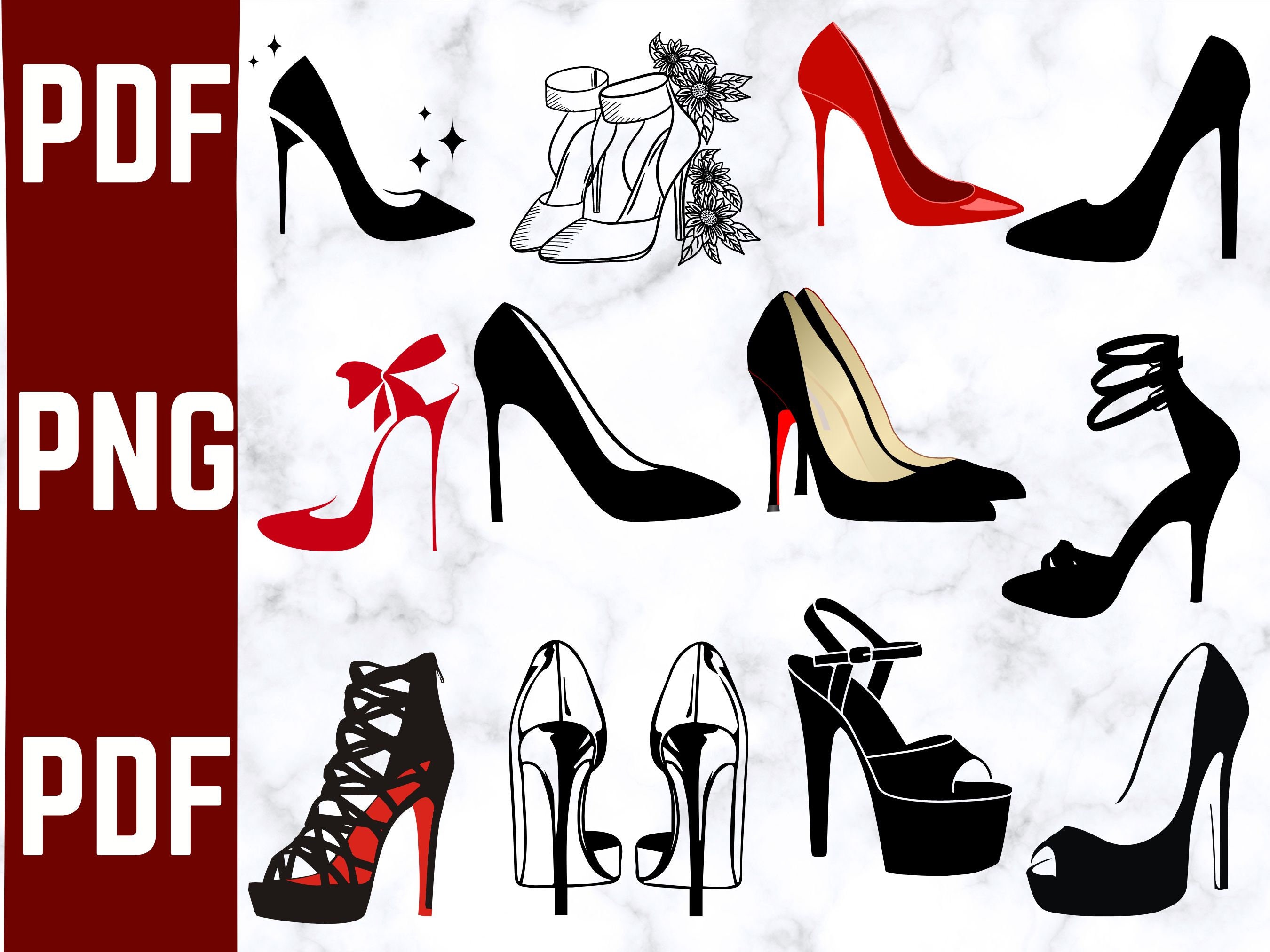 High Heel Svg, Red Bottom Stiletto heels SVG, Beauty Glamour - Inspire  Uplift