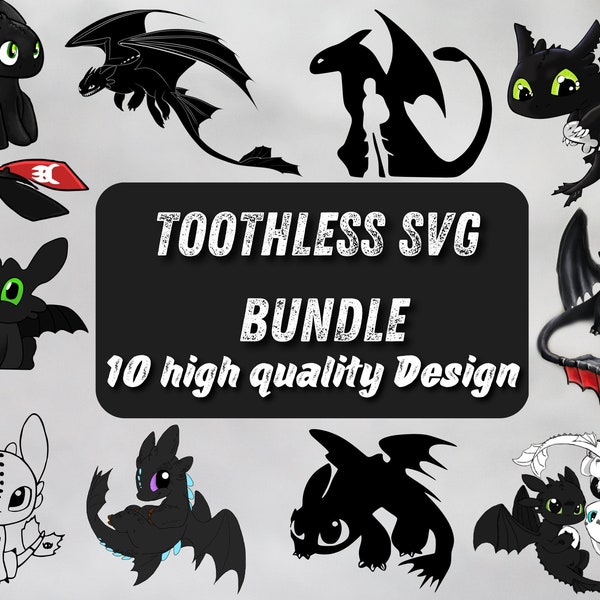 Toothless SVG PNG bundle, Dragon Toothless svg, Night Fury Svg, Toothless clipart, Hiccup, Train Your Dragon Svg , Dragon Silhouette, cricut