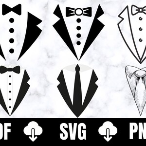 Smoking SVG, Outfit Wedding Groom svg, Cricut Silhouette, clipart smoking, smoking con papillon in formato Svg, papillon in formato Svg, smoking Tshirt Design