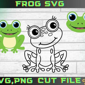 Svg grenouille mignonne, svg pour Cricut et Silhouette, grenouille mignonne SVG, svg visage grenouille, grenouille assise svg, fichiers SVG grenouille, chemise de baby shower, clipart grenouille,