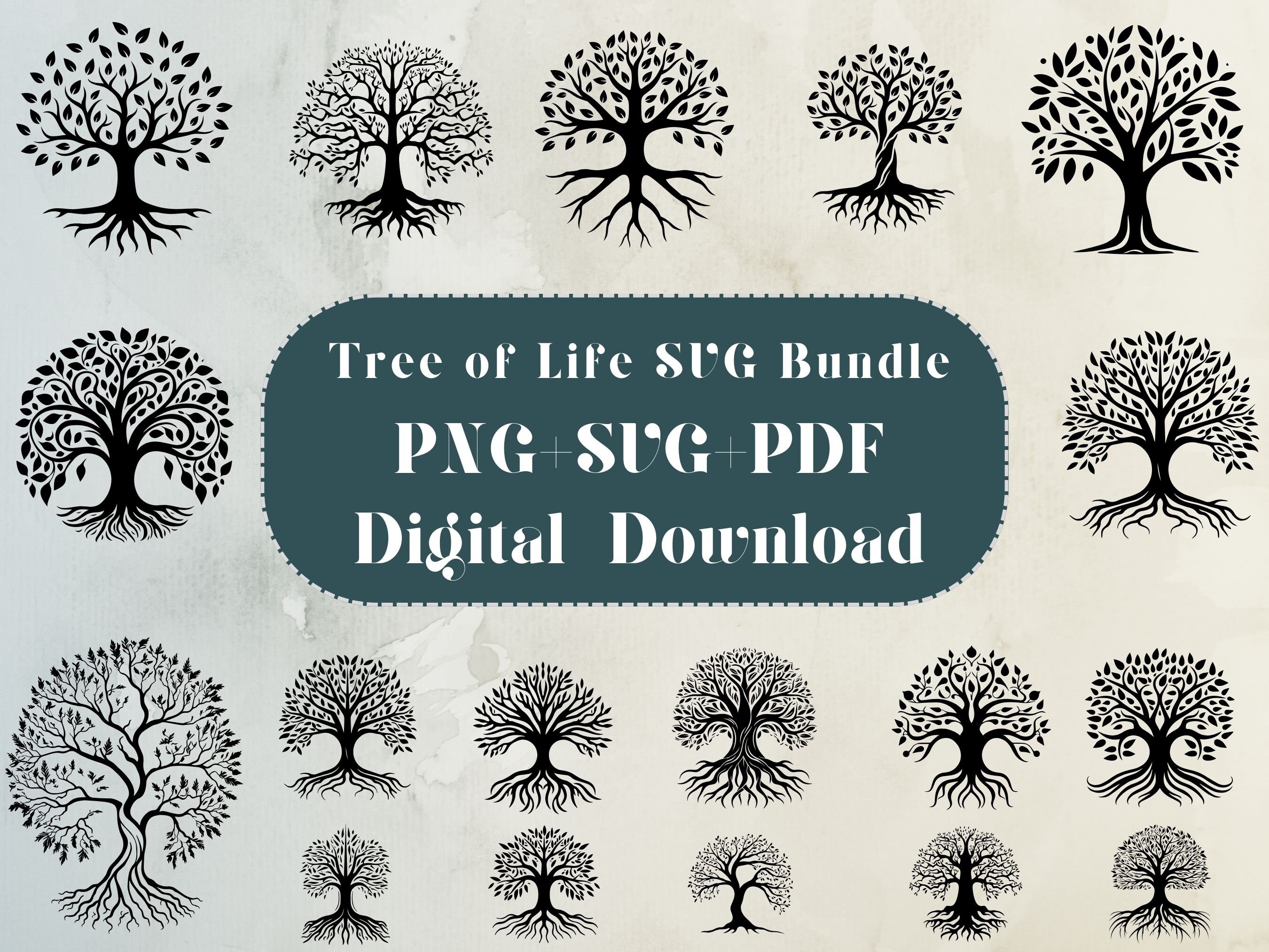 Tree of Life SVG Bundle Tree of Life Clipart Tree of Life SVG Cut Files ...