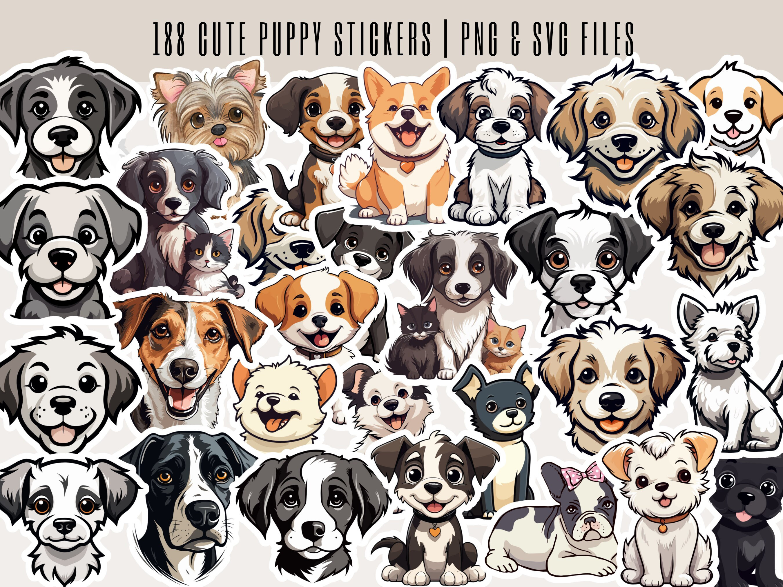 Cute Dog Stickers for Kids Teens Sticker for Sale by YOSHIN