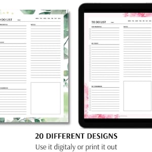 Daily Planner To Do List Template, To Do List Page, Undated To Do List Template, Digital Planner, Cute To Do Template PDF, Goodnotes