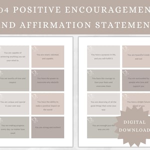 Afdrukbare wenskaarten voor positieve bevestiging Complimentenkaarten Vriendelijkheidskaarten Dankbaarheidskaarten Direct inspirerende afdrukbare kaarten