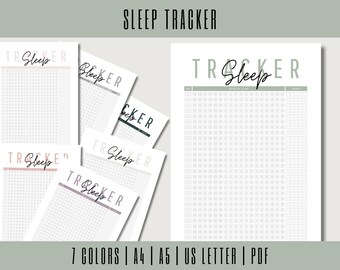 Sleep Tracker, Printable Journal Page, Monthly Sleep Tracker, Sleep Log, Sleep Analysis, Sleep Quality, Sleep Cycle, Planner template