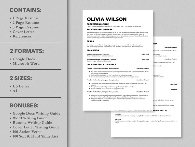 Resume Template For Ats 2024 Selle