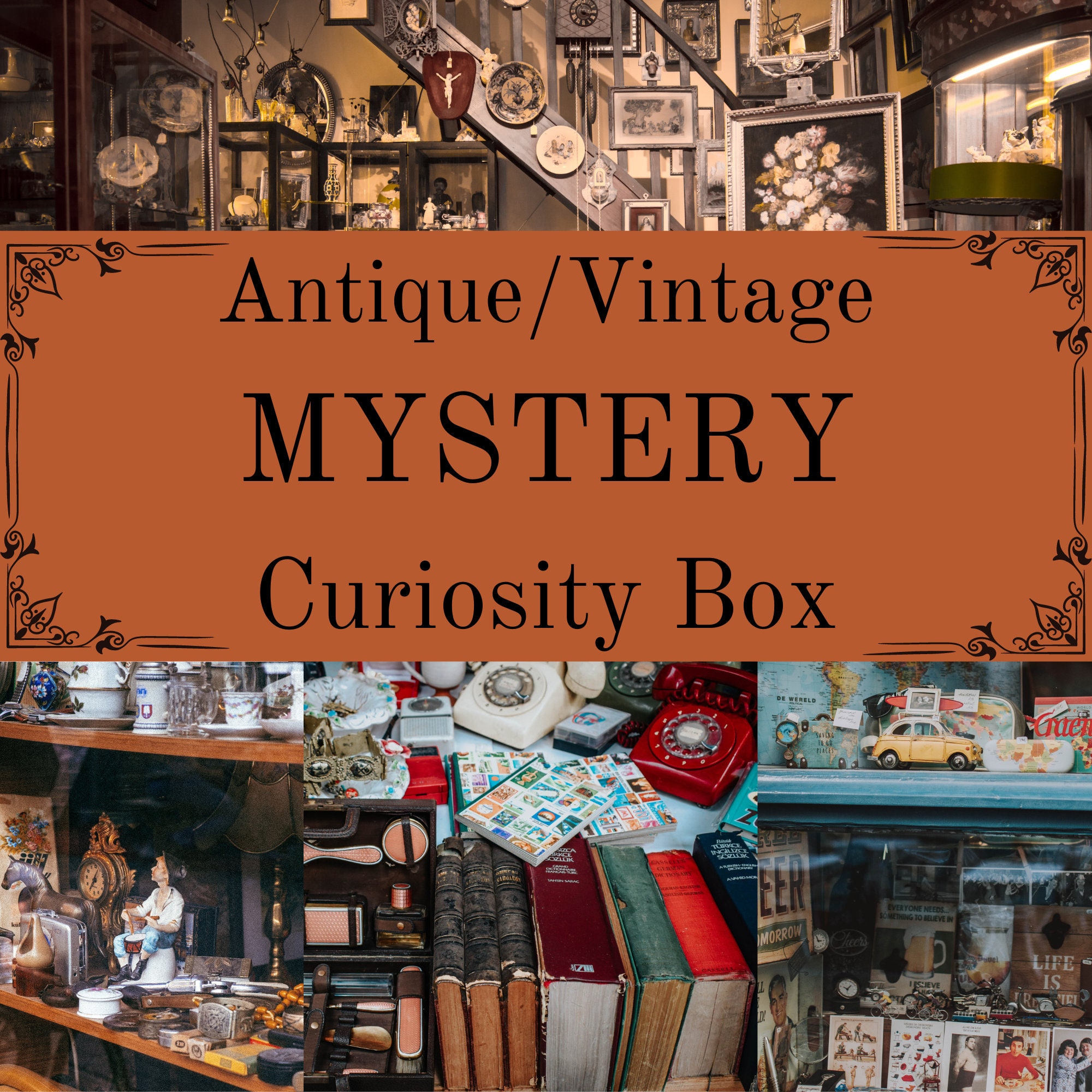 Antique/vintage Mystery Curiosity Box Mystery Curiosity Box Etsy