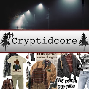 Cryptidcore Thrifted Mystery Clothing Bundle; Gift for Cryptid Fan; Supernatural/Cryptozoology Aesthetic Box