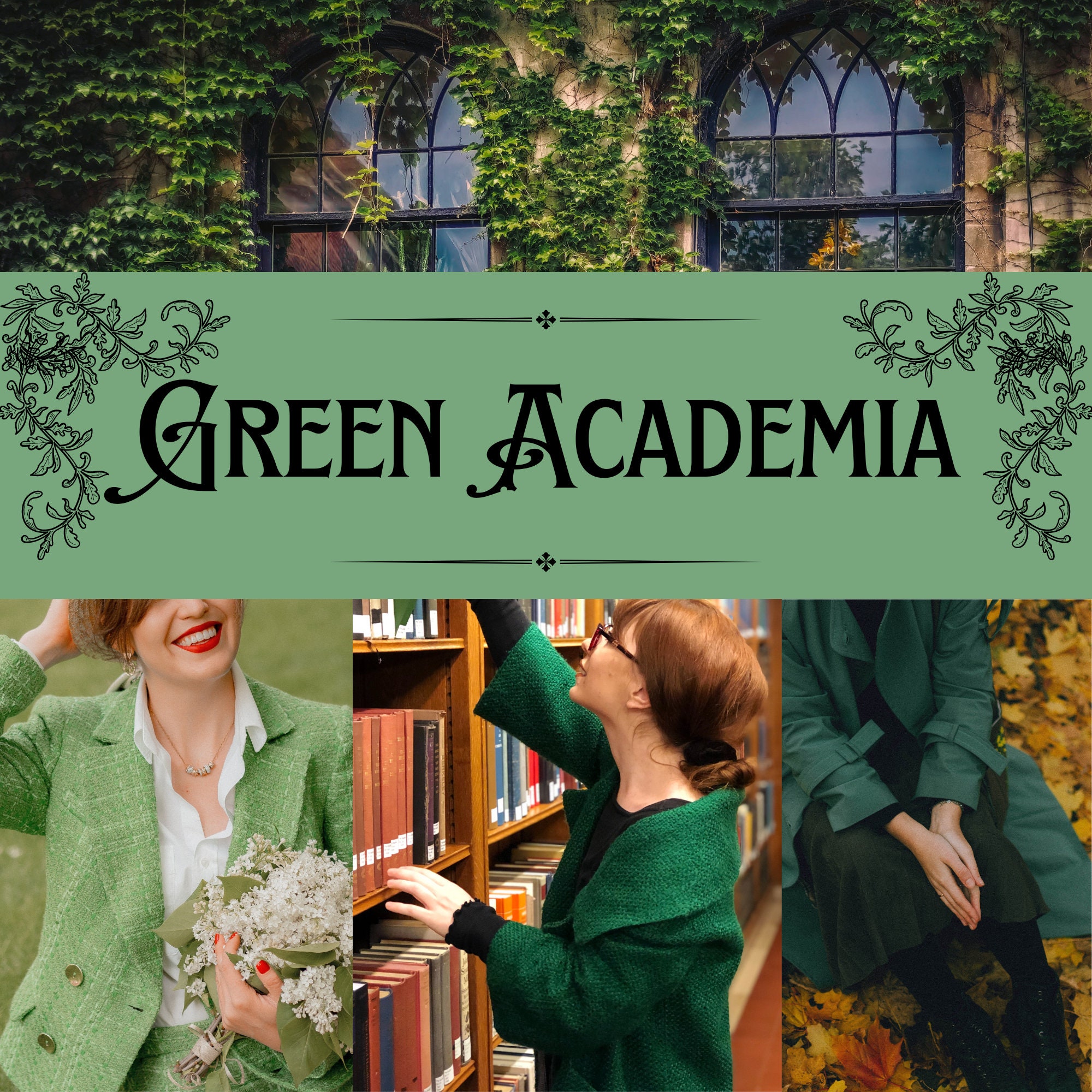 Green Academia Mystery Clothing Bundle Green Academia Outfit Etsy