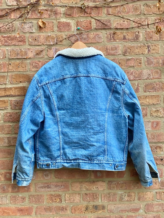 Vintage Levi's Sherpa Jean Jacket, Vintage Trucke… - image 2