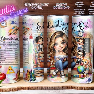 Opvoeder - Vroege kinderjaren - Kinderdagverblijf - Kinderen - Kleuterschool - Voedingswaarde - Digitale download - Verschillende projecten - PNG - IN HET FRANS -