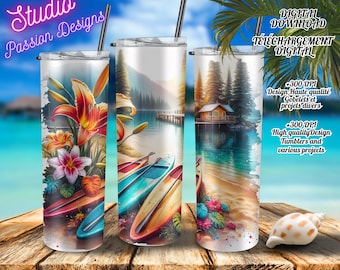 Paddleboard - Lake - Serenity - Tumbler and various projects - Digital Download