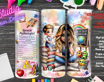 Speech Pathologist- Children - Nutrition Facts - Digital Download - PNG -IN ENGLISH -