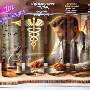 Docteur - Médecin - Homme - Médical - Bureau - Stéthoscope - PNG - En français  +300dpi