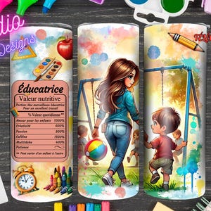 Educator - Vroege kinderjaren - Kinderdagverblijf - Kinderen - Kleuterschool - Voedingswaarde - Digitale download - Diverse projecten - PNG - IN HET FRANS -