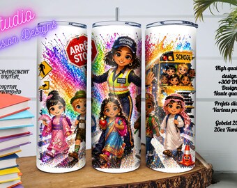 Brigadier - Woman - School - Children - PNG - Cultural Diversity - Various Projects - SUBLIMATION - French - Digital Download