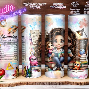 Éducatrice- Petite enfance - Garderie - Enfants - Maternelle - Valeur Nutritive - Digital  Download - Projets divers  - PNG -EN FRANÇAIS -