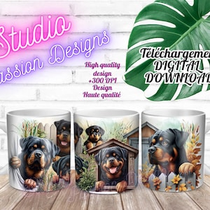 Magnifici Rottweiler - Incredibili Rottweiler - Peaking - Tazze/Tazze 11/15 oz-PNG-300+DPI