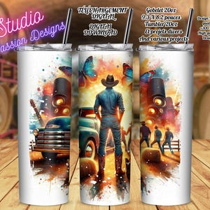 Cowboys - Danse en ligne - Country - Vintage - Sur fond transparent - Gobelets - Tasses - Sacs- Chandails -PNG - 300+ dpi