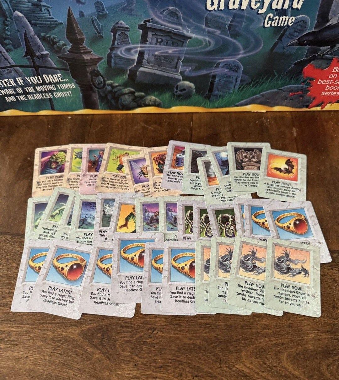 Goosebumps Terror in the Graveyard Board Game Original Card Set