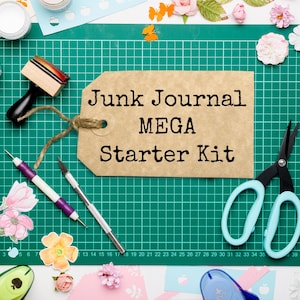 NOW EVEN BIGGER Junk Journal Starter kit |   5lb Bag of Ephemera (some antique), Kid book pages, Embellishments, Paper, Stickers, Fibers