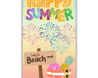 Happy Summer Gift Tags: Teacher & Student End of Year (Printable PDF)