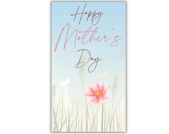 Meadow Mother's Day Gift Tag, Printable Floral Tag (PDF)