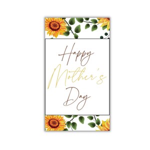 Mother&#39;s Day Tag Sunflowers, Happy Mothers Day, Printable Gift Tags, Mothers Day Tags, Mothers Day Gift, Gift Tag, Gift for Mom, Gift Tag