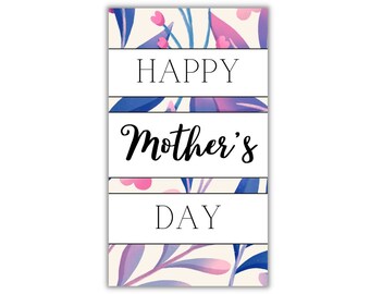 Floral Mother's Day Gift Tag Printable (PDF)