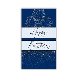 Etiqueta para cartão de presente de feliz aniversário, presentes para ele, ideias para presentes para ela, produtos assados, plantas, vinho, lembrança para comemoração, download instantâneo, PDF para impressão