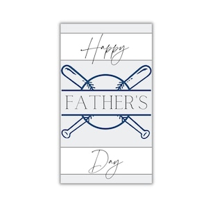 Baseball Geschenk zum Vatertag für Goodie Bags zum ausdrucken - Geschenk für Papa, Papa, Opa von Tochter, Sohn, Frau - Ideen für Sport-Fan