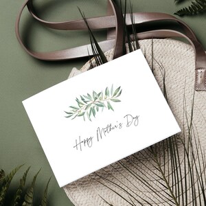 Happy Mother&#39;s Day Olive Branch Italian Cookie Gift Tag Easy Quick Present for Mom Printable pdf Instant Download