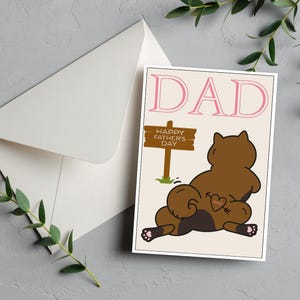Carte et enveloppe pour papa pour chien Shiba Inu, fête des pères heureuse, imprimable numérique pdf, idées cadeaux pour lui, papa, beau-père, petit ami, grand-père, chien