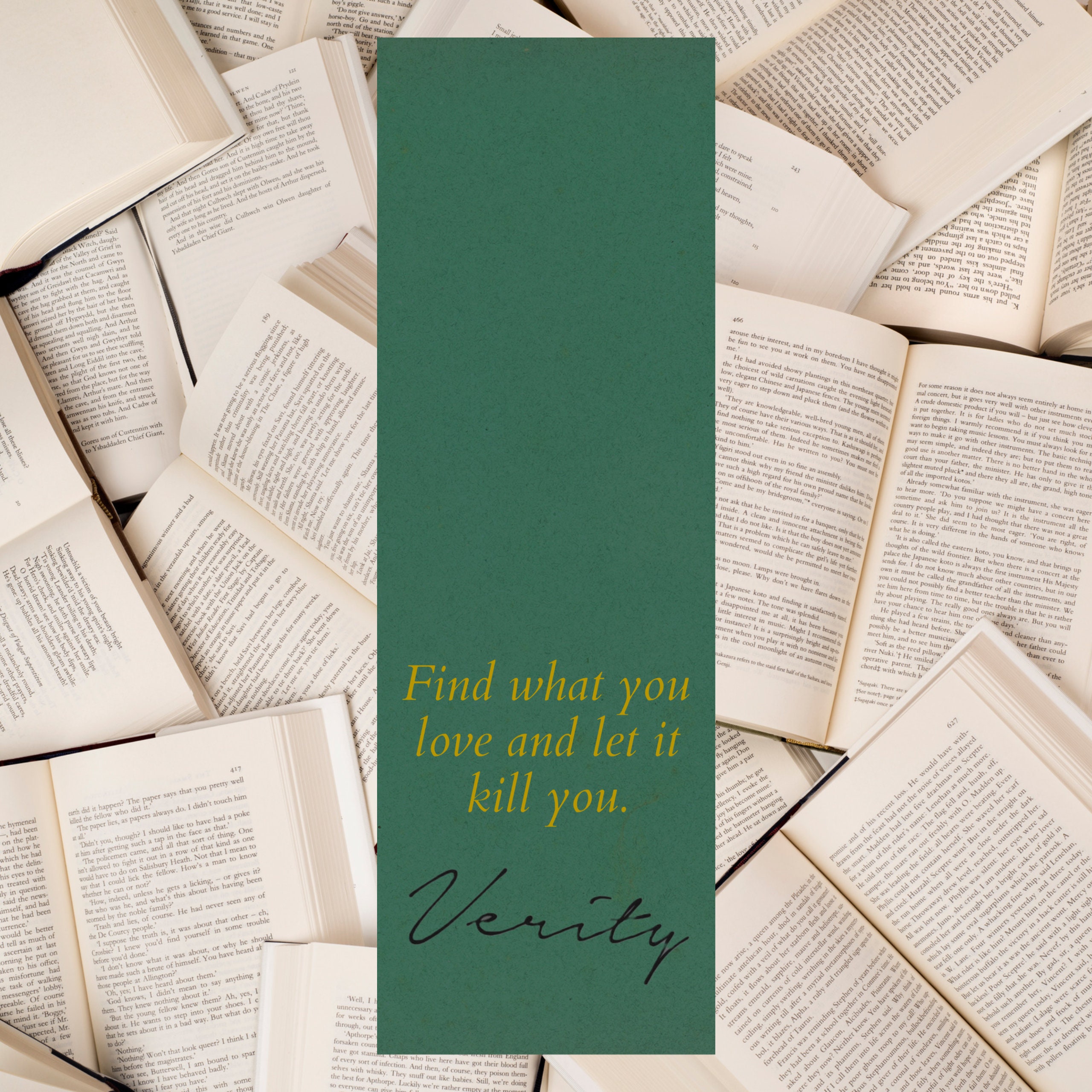 Bookmark Verity by Colleen Hoover Etsy