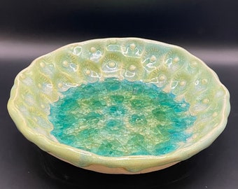 Green and Blue Mermaid Bowl
