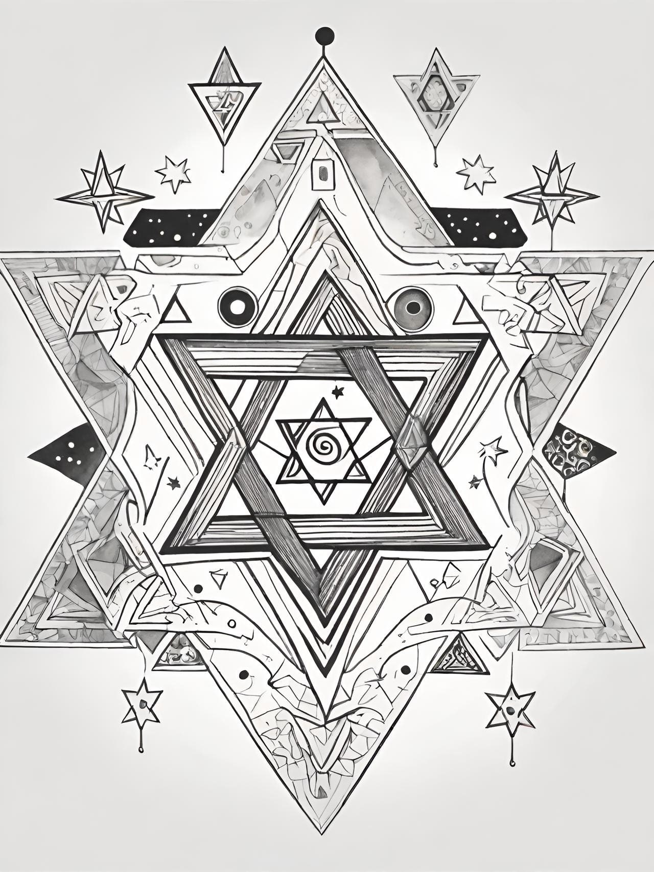 Reading the Megillah Coloring Book 7 Pages, the Purim Story, Printable ...