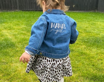 Kids denim Jacket- Mama Girl