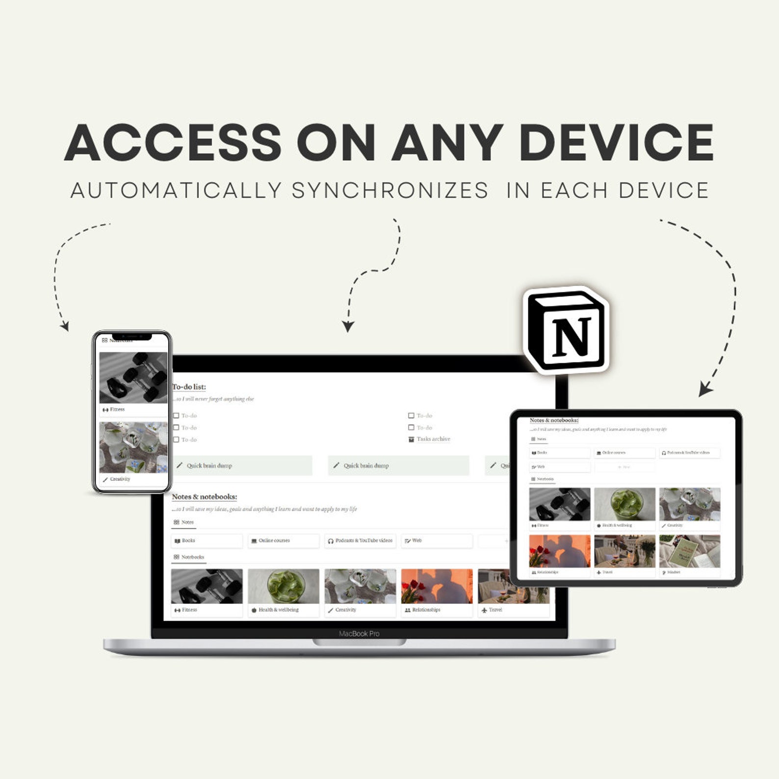 Notion Notebook Template Notion Note Taking Digital Etsy