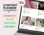 Notion content planner, Social media calendar, Editorial calendar, Content creator, Content planning, Content creator calendar