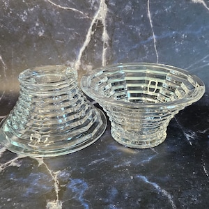 Ralph Lauren Crystal 2-Way Candle Holders, Set of 2